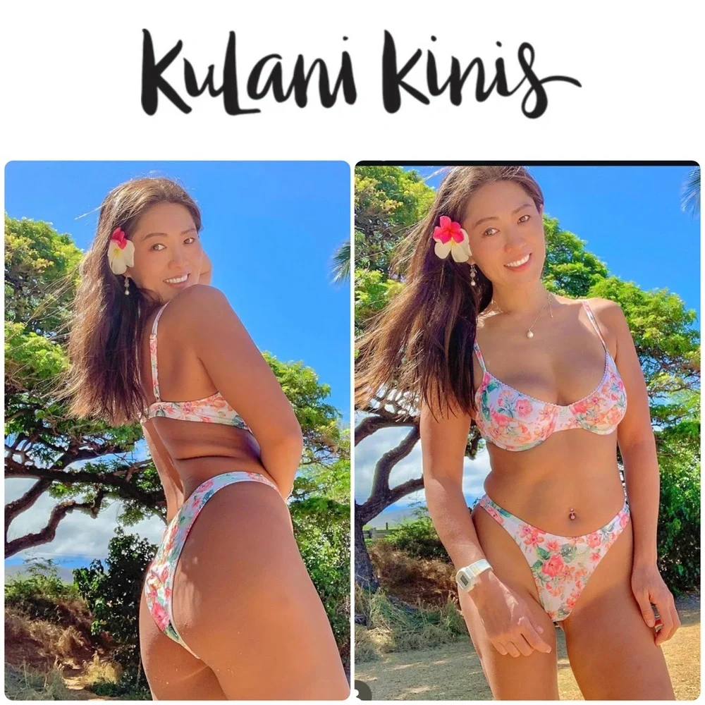 KULANI BIKINI SET ✨ Ditzy Underwire Bikini Top • High Rise Vintage Bikini Bottom